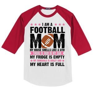 Funny Football Mom Quote Fan Kids Colorblock Raglan Jersey