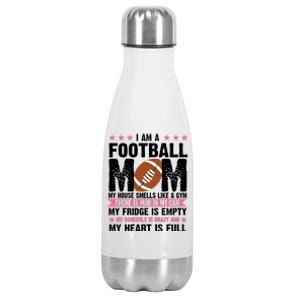 Funny Football Mom Quote Fan Stainless Steel Insulated Water Bottle