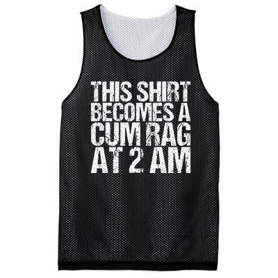 Funny For Men Women With Sayings Cum Rag Mesh Reversible Basketball Jersey Tank