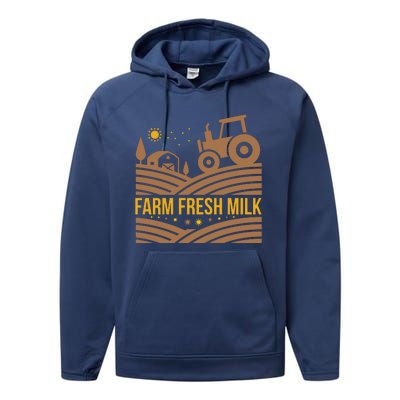 Farm Fresh Milk Performance Fleece Hoodie