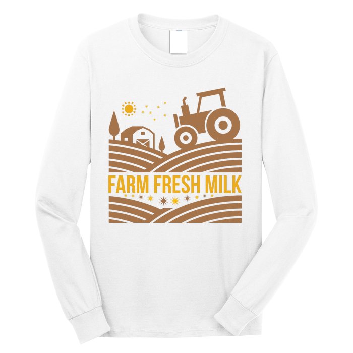 Farm Fresh Milk Long Sleeve Shirt