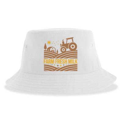 Farm Fresh Milk Sustainable Bucket Hat