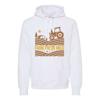 Farm Fresh Milk Premium Hoodie