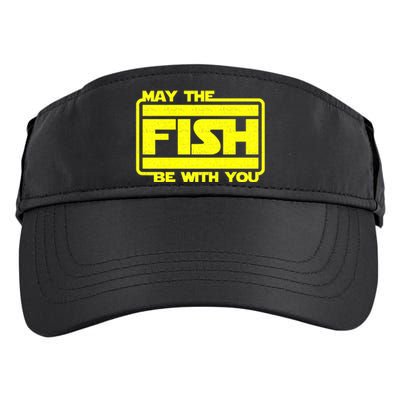 Funny Fishing May The Fish Be With You Fisher Adult Drive Performance Visor