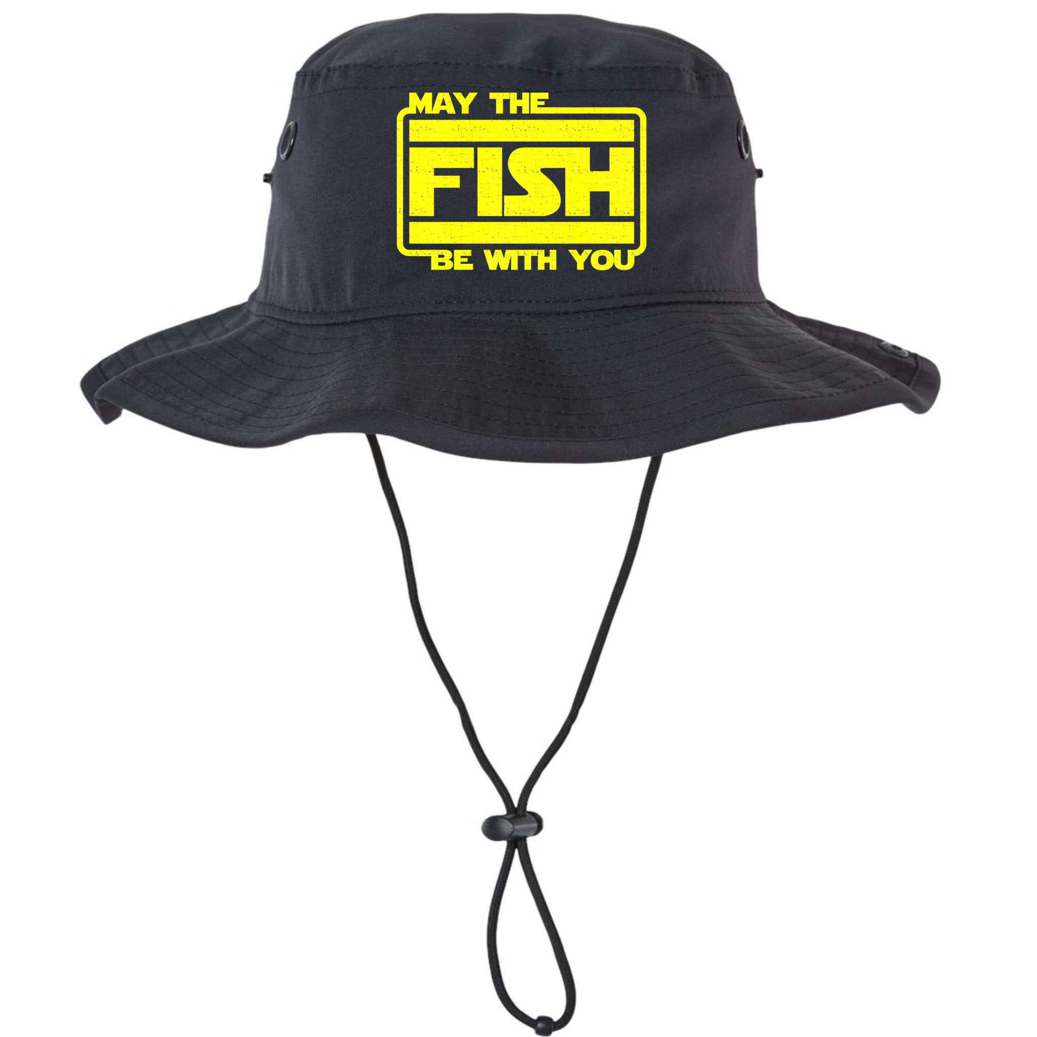 Funny Fishing May The Fish Be With You Fisher Bucket Hat