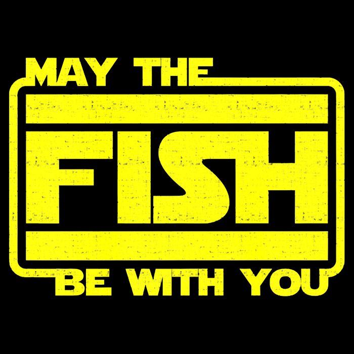 Funny Fishing May The Fish Be With You Fisher Drawstring Bag