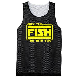 Funny Fishing May The Fish Be With You Fisher Mesh Reversible Basketball Jersey Tank