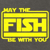 Funny Fishing May The Fish Be With You Fisher Cotton Canvas Backpack