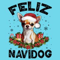 Funny Feliz Navidog Chihuahua Dog Lover Gift Christmas Cute Gift Women's V-Neck T-Shirt