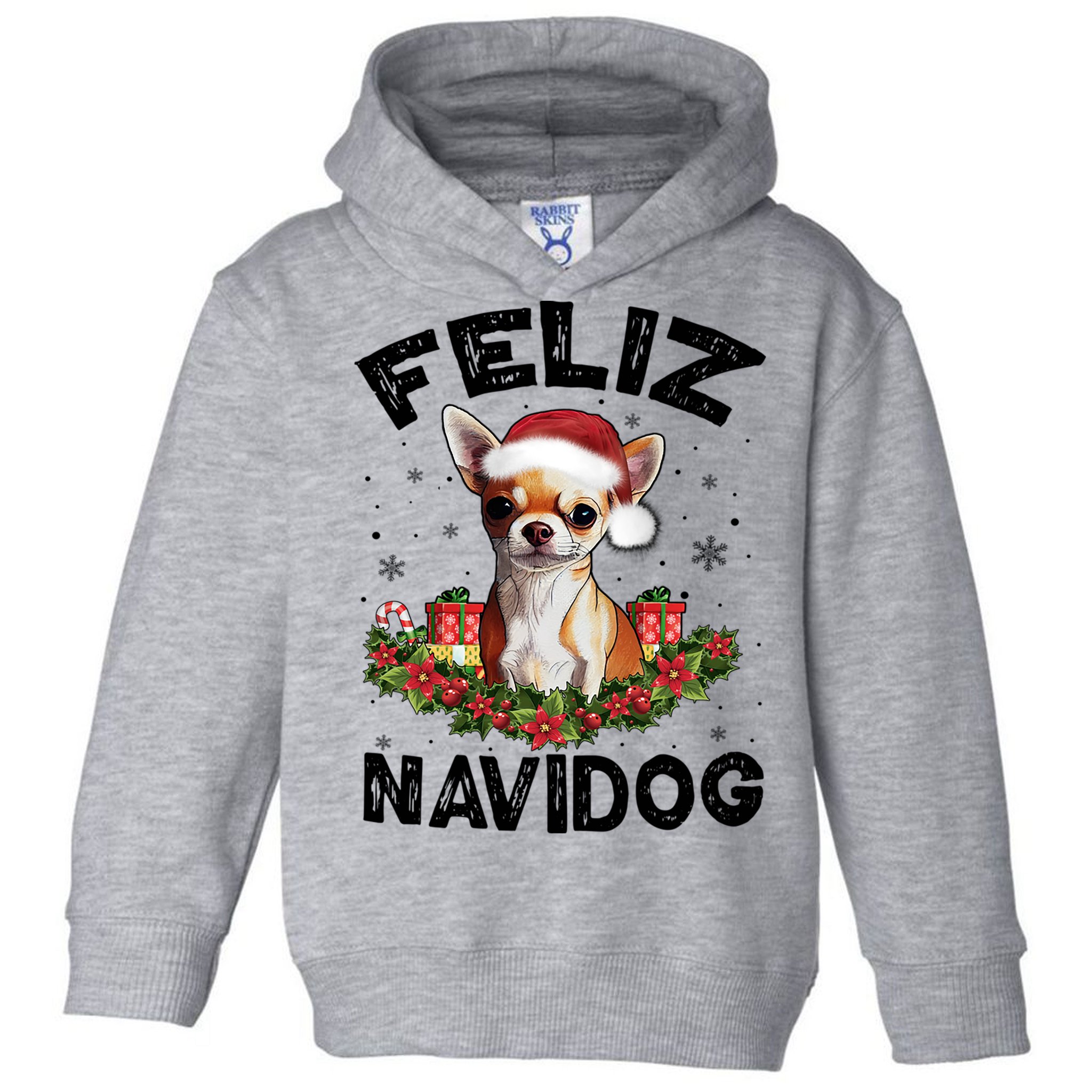 Funny Feliz Navidog Chihuahua Dog Lover Gift Christmas Cute Gift Toddler Hoodie