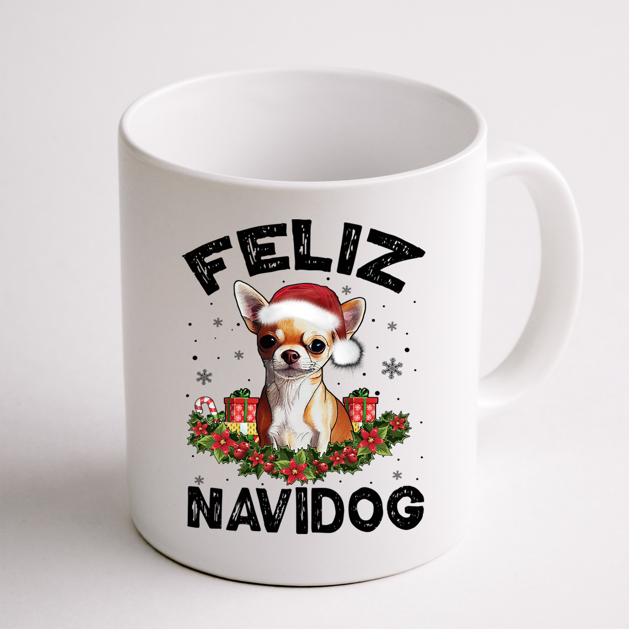 Funny Feliz Navidog Chihuahua Dog Lover Gift Christmas Cute Gift Mug