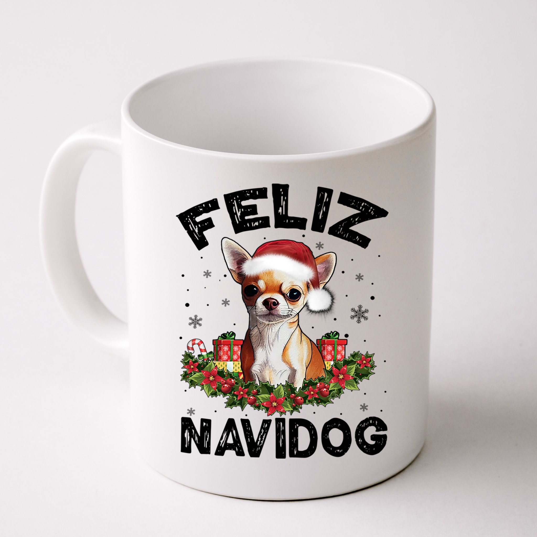 Funny Feliz Navidog Chihuahua Dog Lover Gift Christmas Cute Gift Mug