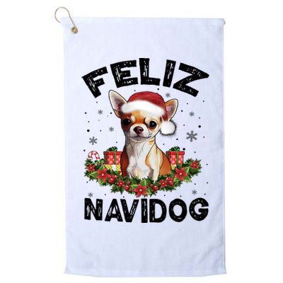 Funny Feliz Navidog Chihuahua Dog Lover Gift Christmas Cute Gift Golf Towel