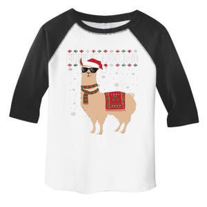 Fleece Feliz Navidad Cute Llama Christmas Toddler Fine Jersey T-Shirt