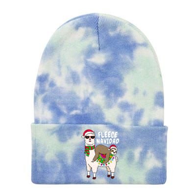 Fleece Feliz Navidad Sloth Riding Llama Christmas Sweater Gift Tie Dye 12in Knit Beanie