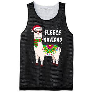 Fleece Feliz Navidad Llama Christmas Cute Xmas Gift Mesh Reversible Basketball Jersey Tank