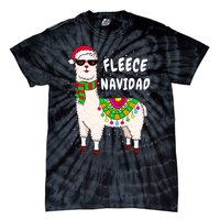 Fleece Feliz Navidad Llama Christmas Cute Xmas Gift Tie-Dye T-Shirt