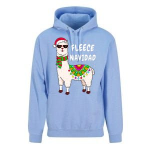 Fleece Feliz Navidad Llama Christmas Cute Xmas Gift Unisex Surf Hoodie