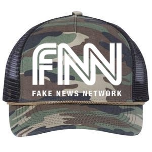 Fnn Fake News Network Retro Rope Trucker Hat Cap