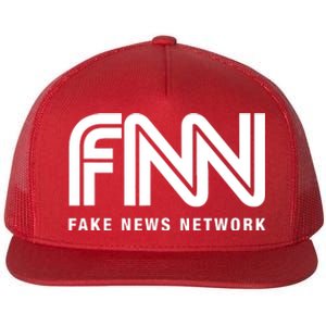 Fnn Fake News Network Flat Bill Trucker Hat