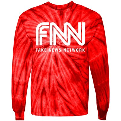 Fnn Fake News Network Tie-Dye Long Sleeve Shirt