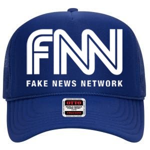 Fnn Fake News Network High Crown Mesh Back Trucker Hat