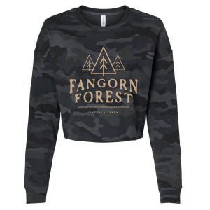 Fangorn Forest National Park Bookworms Saying Cropped Pullover Crew