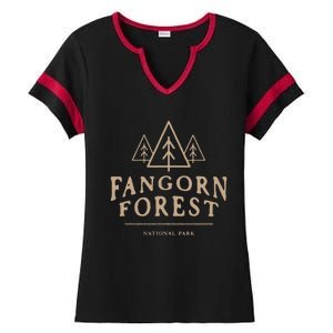 Fangorn Forest National Park Bookworms Saying Ladies Halftime Notch Neck Tee