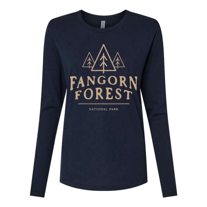 Fangorn Forest National Park Bookworms Saying Womens Cotton Relaxed Long Sleeve T-Shirt