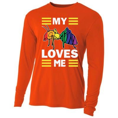 Friends Family Nephew Niece Ant Lovers My Aunt Loves Me Meaningful Gift Cooling Performance Long Sleeve Crew