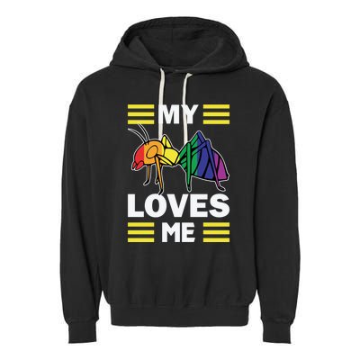 Friends Family Nephew Niece Ant Lovers My Aunt Loves Me Meaningful Gift Garment-Dyed Fleece Hoodie