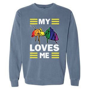 Friends Family Nephew Niece Ant Lovers My Aunt Loves Me Meaningful Gift Garment-Dyed Sweatshirt