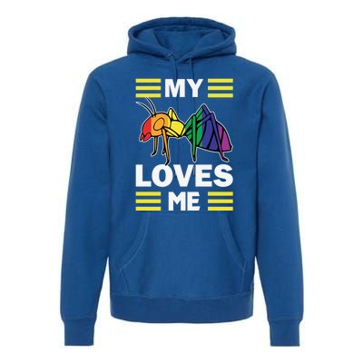 Friends Family Nephew Niece Ant Lovers My Aunt Loves Me Meaningful Gift Premium Hoodie