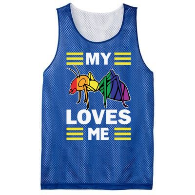 Friends Family Nephew Niece Ant Lovers My Aunt Loves Me Meaningful Gift Mesh Reversible Basketball Jersey Tank