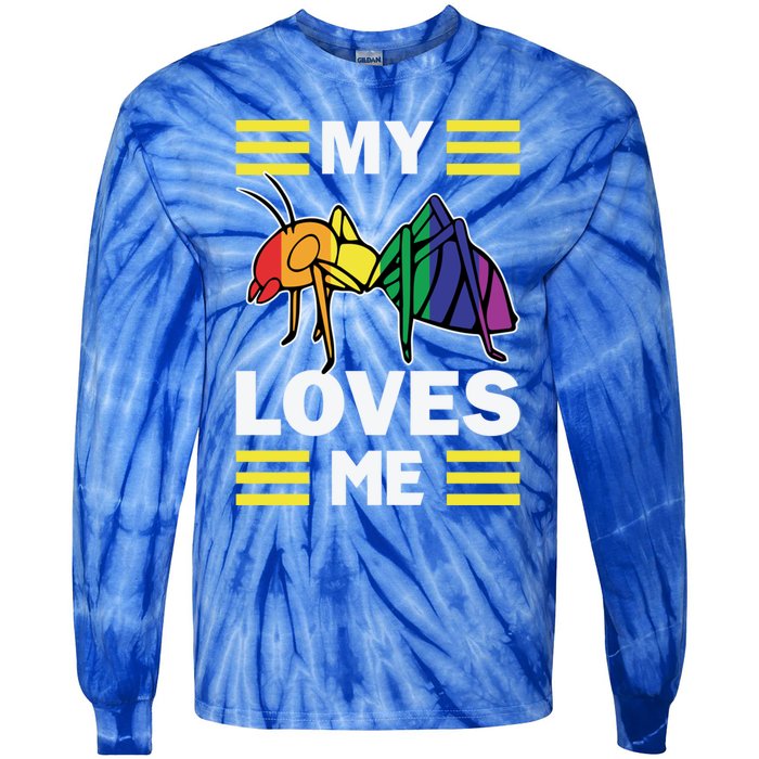 Friends Family Nephew Niece Ant Lovers My Aunt Loves Me Meaningful Gift Tie-Dye Long Sleeve Shirt