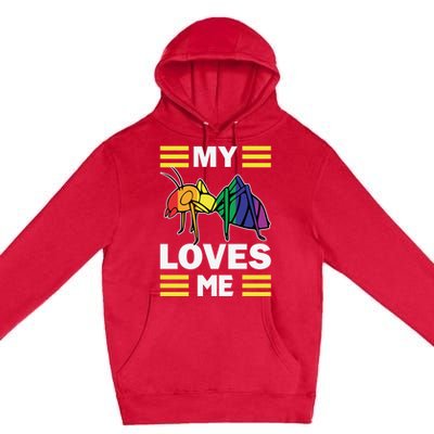 Friends Family Nephew Niece Ant Lovers My Aunt Loves Me Meaningful Gift Premium Pullover Hoodie