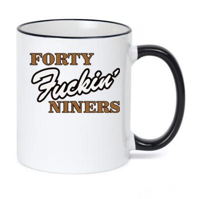 Forty Fuckin Niners 11oz Black Color Changing Mug