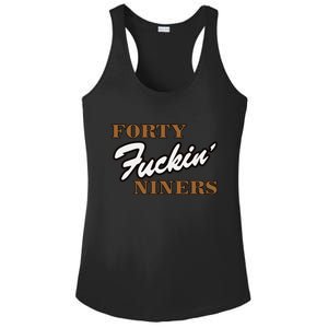 Forty Fuckin Niners Ladies PosiCharge Competitor Racerback Tank