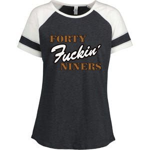 Forty Fuckin Niners Enza Ladies Jersey Colorblock Tee