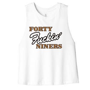 Forty Fuckin Niners Women's Racerback Cropped Tank