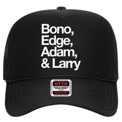 Famous First Names Bono Edge Adam & Larry High Crown Mesh Back Trucker Hat