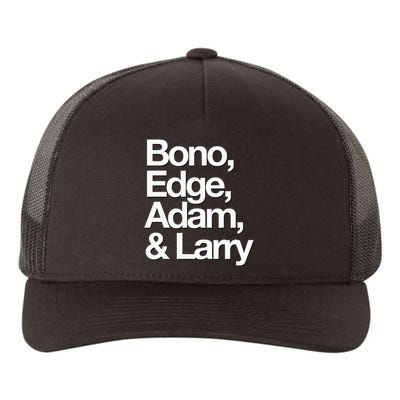 Famous First Names Bono Edge Adam & Larry Yupoong Adult 5-Panel Trucker Hat