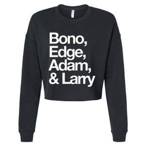 Famous First Names Bono Edge Adam & Larry Cropped Pullover Crew