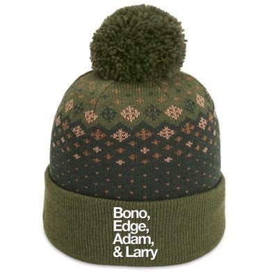 Famous First Names Bono Edge Adam & Larry The Baniff Cuffed Pom Beanie