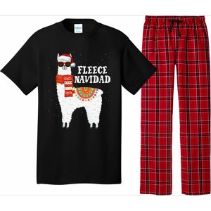 Fleece Feliz Navidad Llama Funny Christmas Pajamas Llamazing Pajama Set