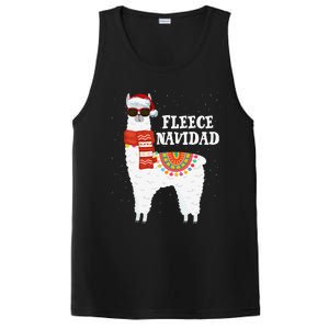 Fleece Feliz Navidad Llama Funny Christmas Pajamas Llamazing PosiCharge Competitor Tank