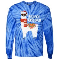 Fleece Feliz Navidad Llama Funny Christmas Pajamas Llamazing Tie-Dye Long Sleeve Shirt