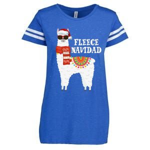 Fleece Feliz Navidad Llama Funny Christmas Pajamas Llamazing Enza Ladies Jersey Football T-Shirt