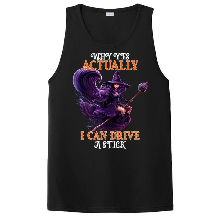 Halloween Witch Gifts Why Yes Actually I Can Drive A Stick PosiCharge Competitor Tank