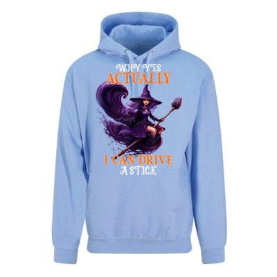 Halloween Witch Gifts Why Yes Actually I Can Drive A Stick Unisex Surf Hoodie